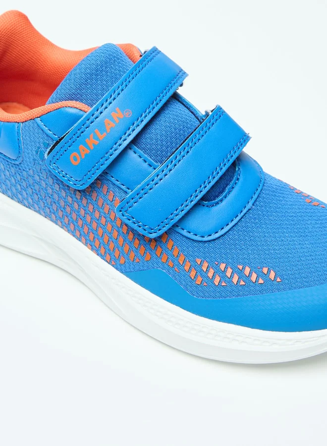 Oaklan by Shoexpress Mesh Textured Sports Shoes with Hook and Loop Closure