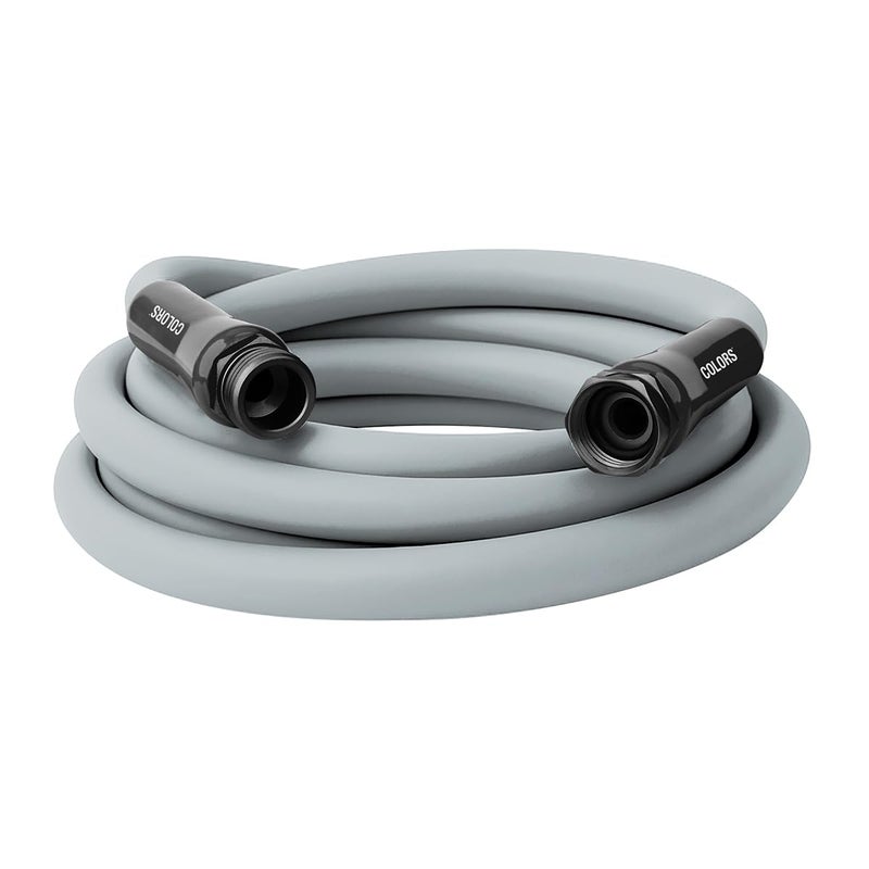 Flexzilla Colors Lead-In Garden Hose 5/8in. x 10ft., Lightweight All-Weather Water Hose, Durable and Flexible, Leak-Free Connections, Slate Gray - Image 1