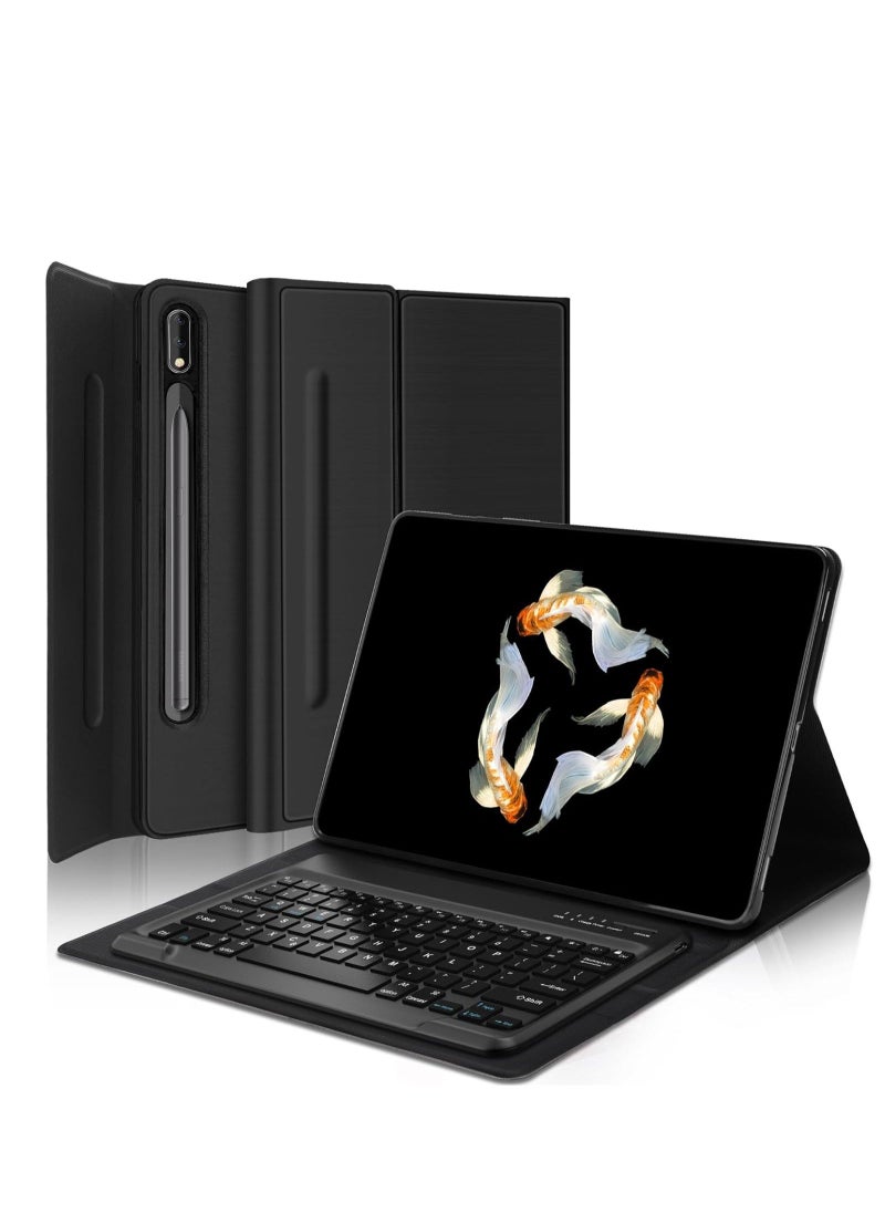 JAJEEK Keyboard Case for Samsung Galaxy Tab S9 Ultra 2023 / S8 Ultra 2022 14.6 Inch – Protective Smart Cover with S Pen Holder, Slim Bluetooth Keyboard for Galaxy Tab S9 Ultra (Black) - Image 1