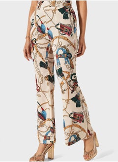 Pocket Detail Flared Pant