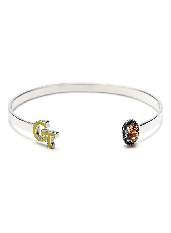 Stone Armory Georgia Tech Bracelet | Yellow GT and Crystals | GT Gifts | Officially Licensed Georgia Tech Jewelry - Image 1