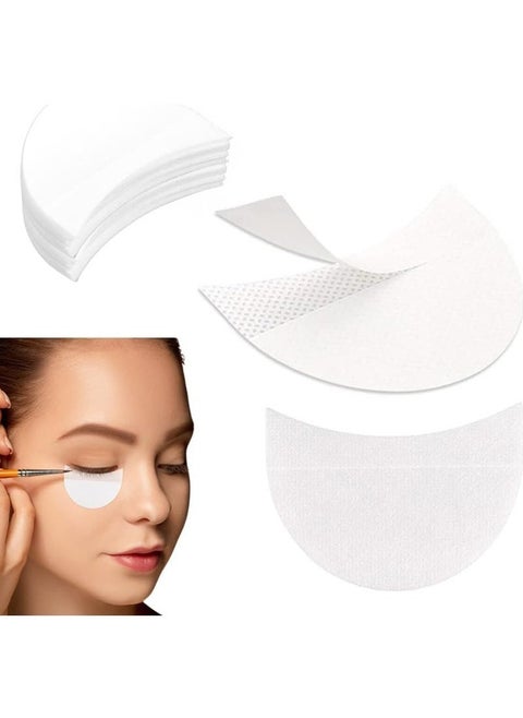 100Pcs Eyeshadow Shields,Professional Lint Free Under Eye Eyeshadow Pad Patches Eyeshadow Stencils,Eye Shadow Grafted Tape Isolation Stickers for Eyeliner Eyelash Extensions Lip Makeup