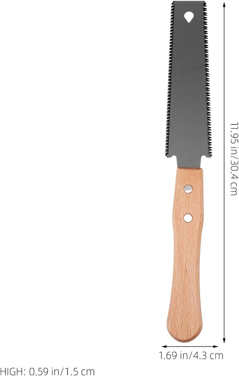Kichvoe Portable Fine Tooth Hand Saw Double-edged Hardened Blade for Woodworking and Tree Pruning DIY Household Craft Saw with Compact Handle for Outdoor Gardening and Camping - Image 2