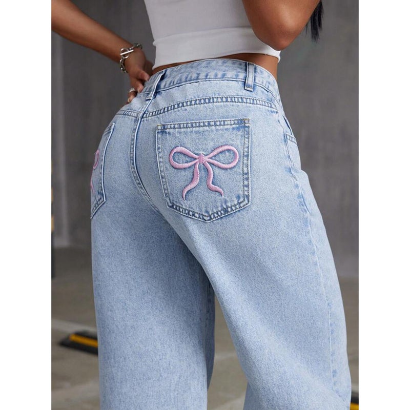 Unisex Casual Daily Denim Jeans - Image 3