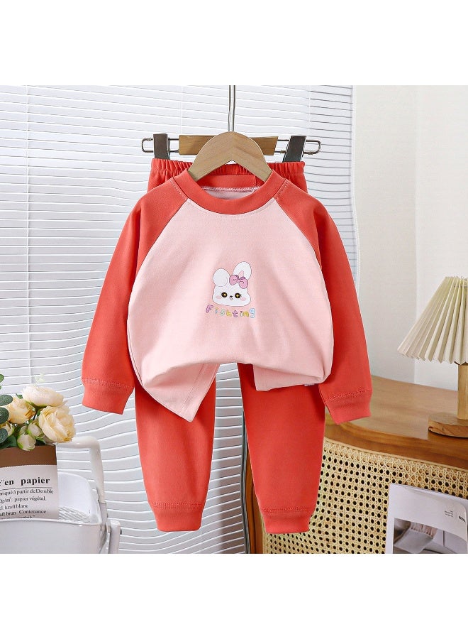 طقم ملابس داخلية حرارية سميكة للأطفال