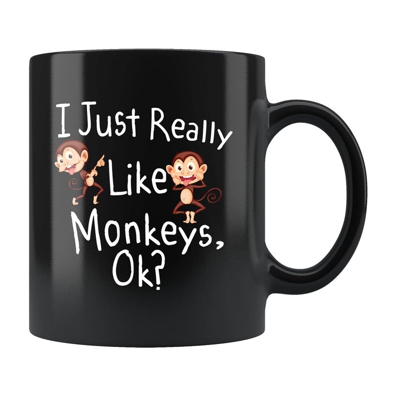 VIGAT Monkey Gift Funny Monkey Mug Monkey Coffee Mug Monkey Lover Gift Monkey Lover Mug Monkey Theme Monkey Party Jungle Party ACH