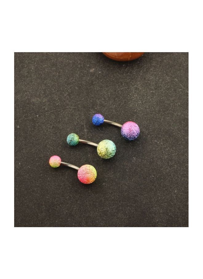 NIBEMINENT - 5-Piece Stainless Steel Belly Button Ring Set - Image 1