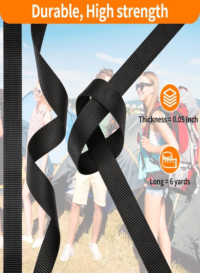 BEYOURD 3/4" Buckles and Straps Set: 6 Yards of Thick Nylon Webbing, 6-Pack Quick Side Release Adjustable Plastic Buckles, 12 Tri-Glide Slide Clips(3/4" Combo Set) - Image 4