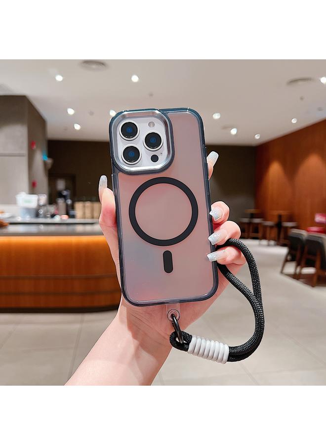 اس-توب جراب هاتف ماج سيف برايت شادو متغير اللون لهاتف آيفون 14 برو ماكس مع حزام معصم - Image 1