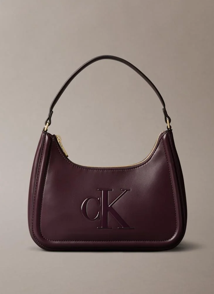 كالفن كلاين Logo Raised Small Shoulder Bag