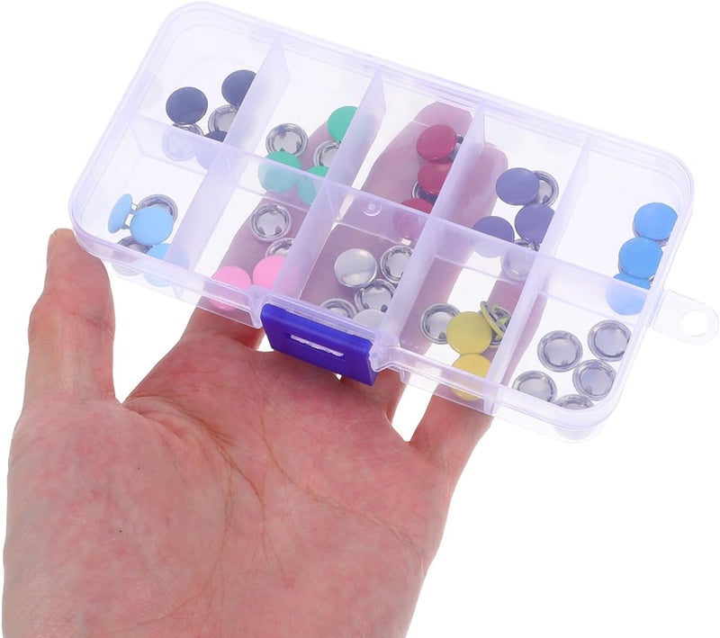 FELTECHELECTR DIY Clothes Repair Kit Stainless Steel Snap Fasteners with Installing Pliers Tool 101pcs Set for Sewing Clothing, Hats, and Handmade Accessories - Image 4