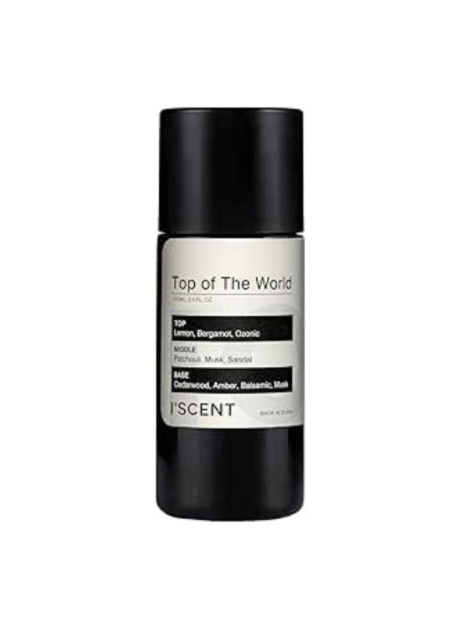 ISCENT | Top Of The World Oil Refill for Ensō Diffuser – 100ml Fresh Citrus & Warm Musk Scent with Lemon, Bergamot & Ozonic Notes | A Balanced Blend of Patchouli, Sandal, Amber & Cedarwood - Image 1