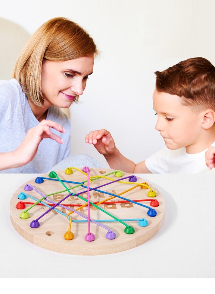 Rope Untangling Puzzle Game, Educational Strategy Board Game for Kids  Adults, Family Travel Party Games with Multi-Level Challenges - Image 1