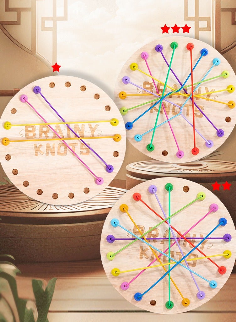 Rope Untangling Puzzle Game, Educational Strategy Board Game for Kids  Adults, Family Travel Party Games with Multi-Level Challenges - Image 5