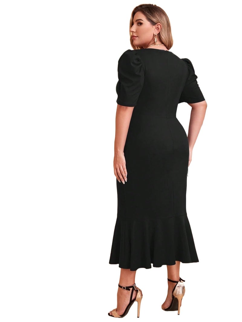 Florely Women's Western Dresses || Dress for Women (X-Large, Black) - Image 2
