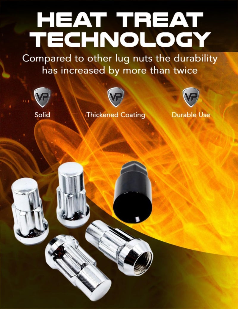 Veritek Performance Chrome Wheel Locks Set - Image 5
