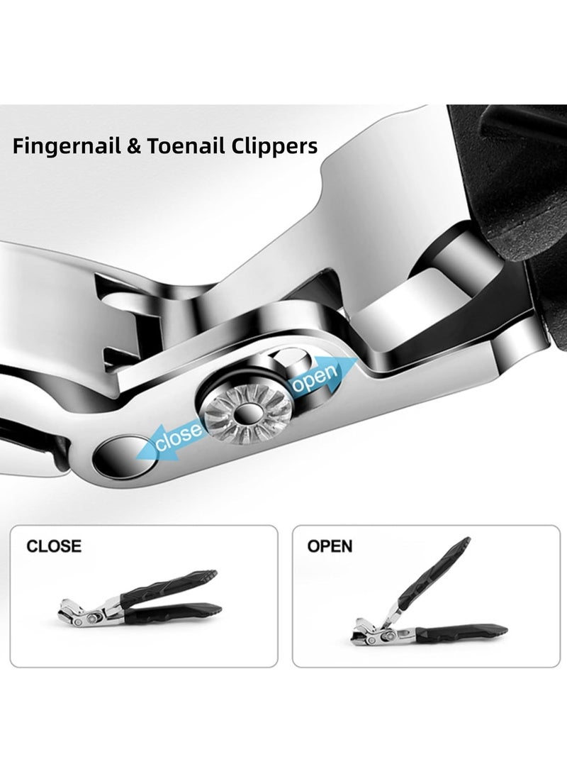 Angled Head Nail Clippers for Seniors - Ergonomic Curved Toenail Clipper for Thick & Ingrown Toenails, Professional Stainless Steel Toe Nails Cutter for Men and Women  - Image 5