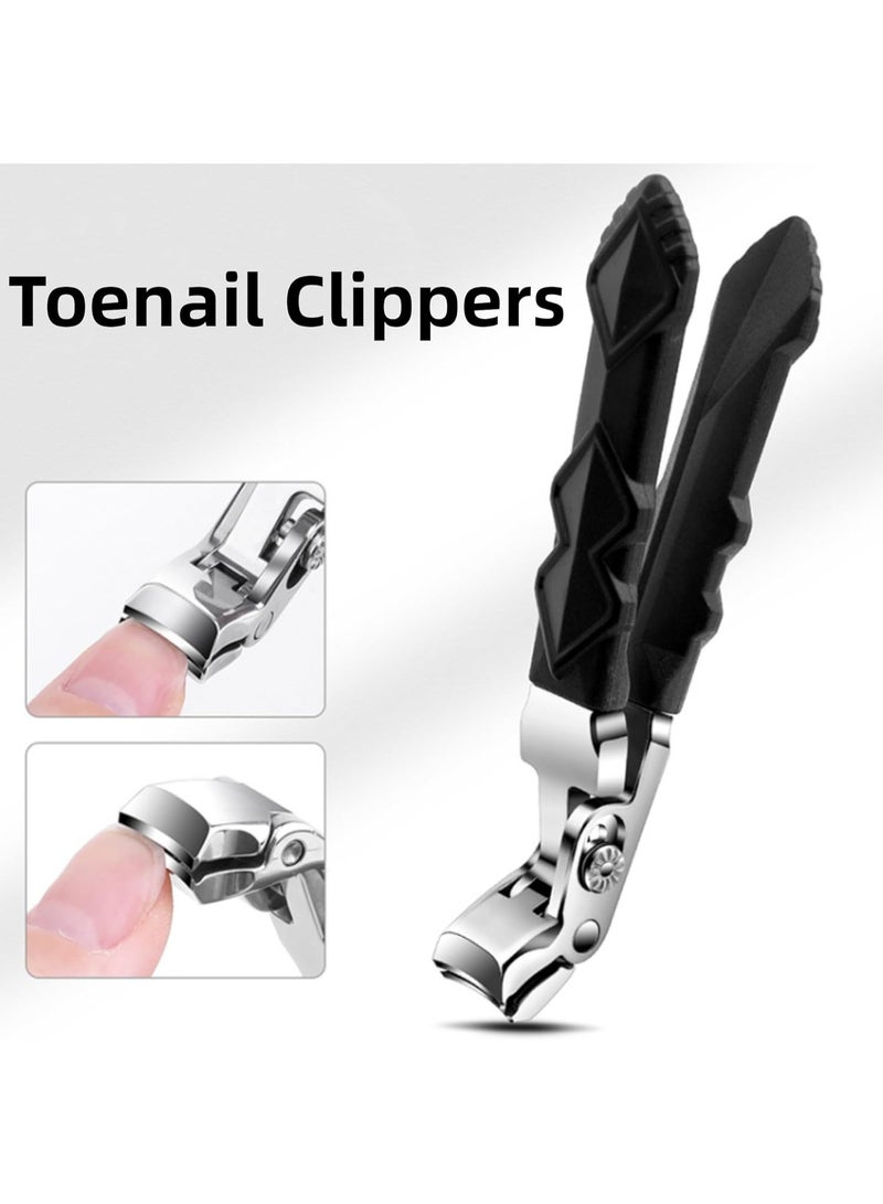 Angled Head Nail Clippers for Seniors - Ergonomic Curved Toenail Clipper for Thick & Ingrown Toenails, Professional Stainless Steel Toe Nails Cutter for Men and Women  - Image 4