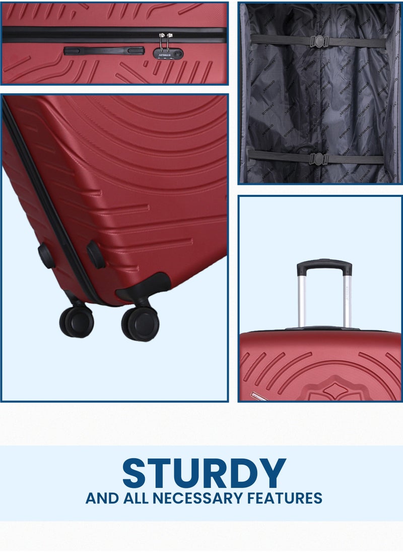 STARLIFE 3 Piece ABS Hard side Trolley Luggage Set Spinner Wheels with Number Lock  - Image 4