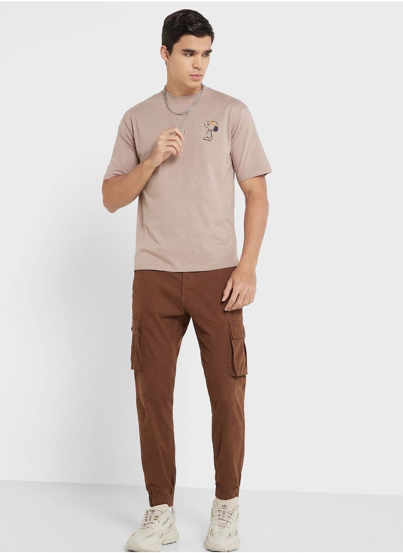 Seventy Five - Men Slim Fit Mid-Rise Cargos Trousers - Image 1