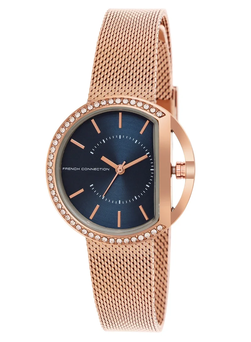 French Connection French Connection Women's Analog Watch With Rose Gold Stainless Steel Bracelet 34 mm FCN00031D
