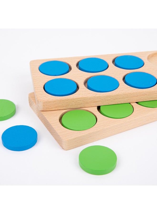 Wooden Ten-grid Array Teaching Aids Children's Mathematical Number Sense Enlightenment Logic Cultivation Montessori Early Education Educational Toys-Color:Ten-grid Array Number Sense Teaching Aid - Image 5