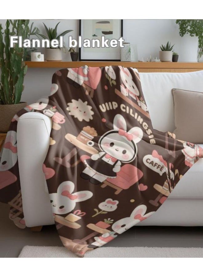 عام بطانية رقيقة من الفانيلا الكرتونية للأطفال والرضع (دافئة ومريحة، ومناسبة للنوم والألعاب) 70 سم * 100 سم - Image 4