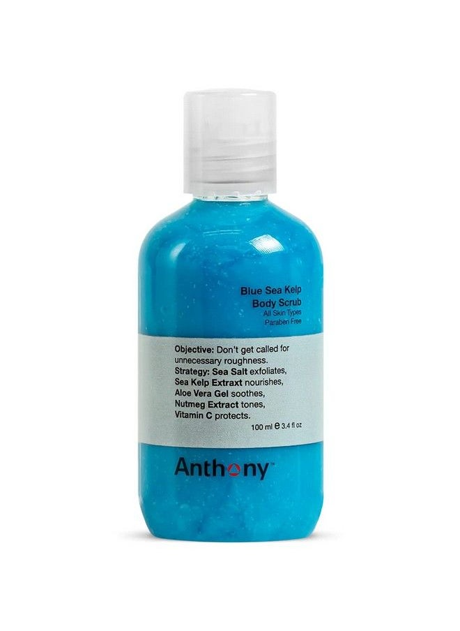 Anthony - Exfoliating Body Scrub Sea Salt Vitamin C And Aloe Vera Deep Cleans Smooths Rough Patches & Soothes And Protects Skin Blue Sea Kelp Body Wash 3.4 Fl Oz - Image 1