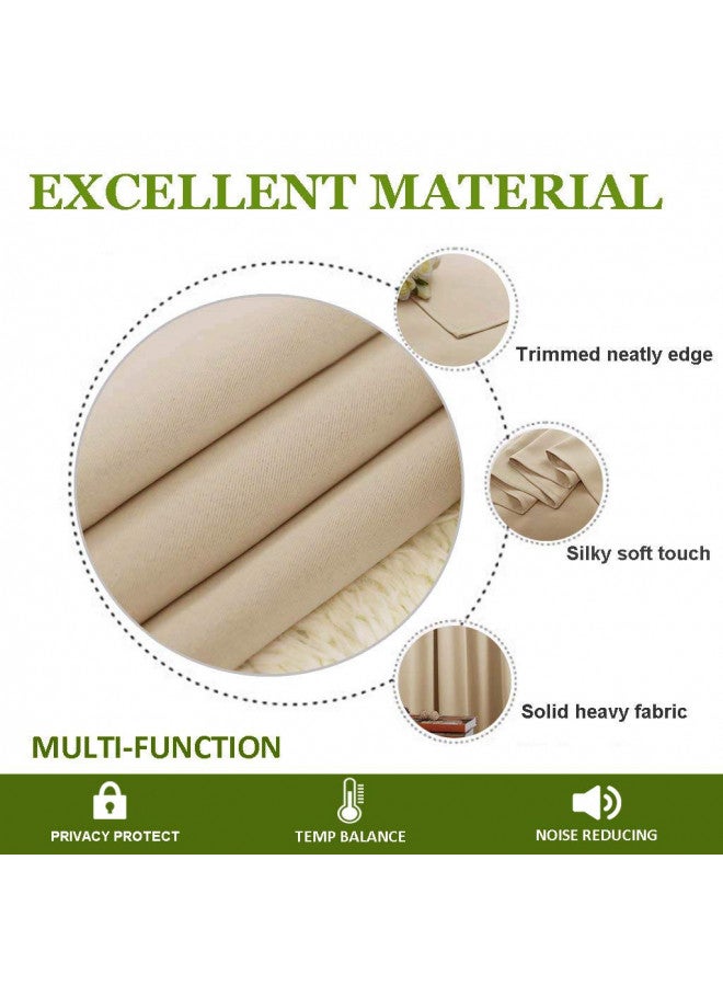 NICETOWN NICETOWN Privacy Room Divider Curtain Screen Partitions, Basement Hospital Medical Clinic Spa Lab Cubicle Divider Privacy Screen Patio Door Curtain (Biscotti Beige, 1 Panel, 8.3ft Wide x 8ft Long)  - Image 4
