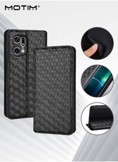 موتيم جراب هاتف متوافق مع غطاء جلدي OPPO Find X5/X5 Pro  - Image 1