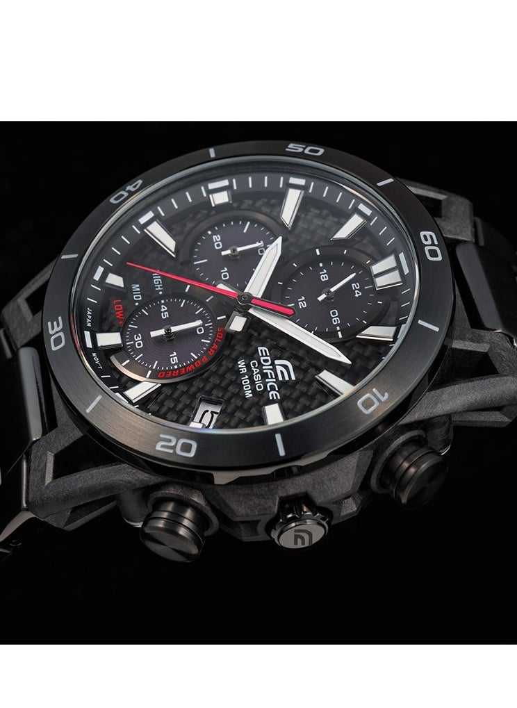CASIO EDIFICE MEN's SOLAR POWERED CHRONOGRAPH SOSPENSIONE WATCH - EQS-960DC-1AVUDF  - Image 4