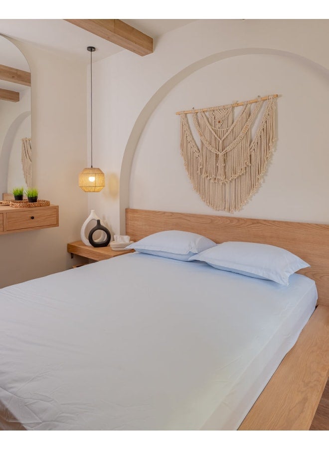 ب كومفورت  طقم ملاية أستك قطن بيبي بلو - Image 1