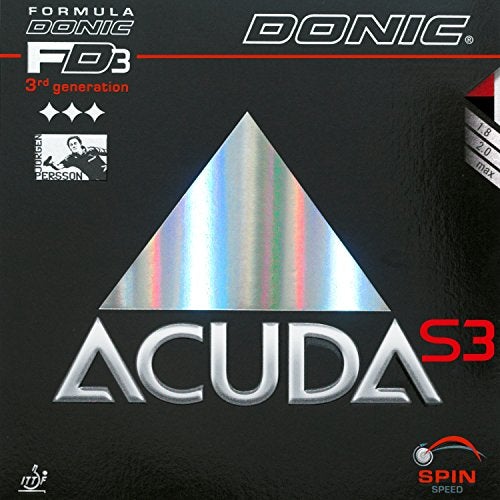 DONIC Acuda S3 Table Tennis Rubber (Red) - Image 1