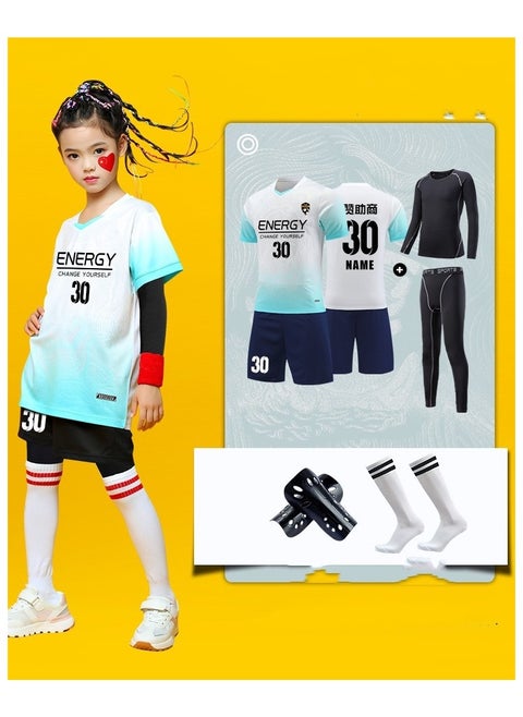 Children's High Elasticity Tight Fitting Clothing Sports Fitness Set Quick Drying Training Suit