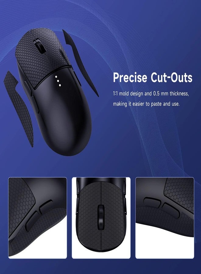 JINGDU G PRO Wireless Gaming Mouse Nonslip Skin, Black - Image 4