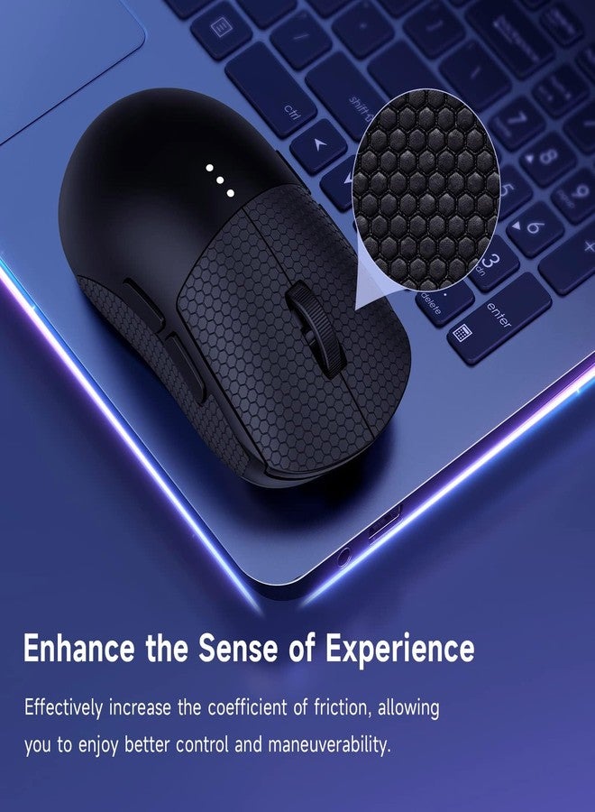 JINGDU G PRO Wireless Gaming Mouse Nonslip Skin, Black - Image 2