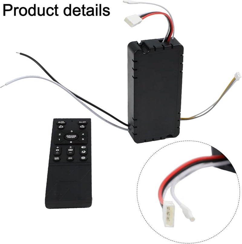Ceiling Fan Remote Control Kit 6 Speed Settings with Light Control - Image 5