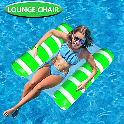 Annil 3 Pack Inflatable Pool Floats Adult Size Water Hammock,Pool Floaties Toys,4-in-1 Multi-Purpose Floats for Swimming Pool,Pool Rafts Lounge Chairs Floating,for Vacation Fun and Rest - Image 3