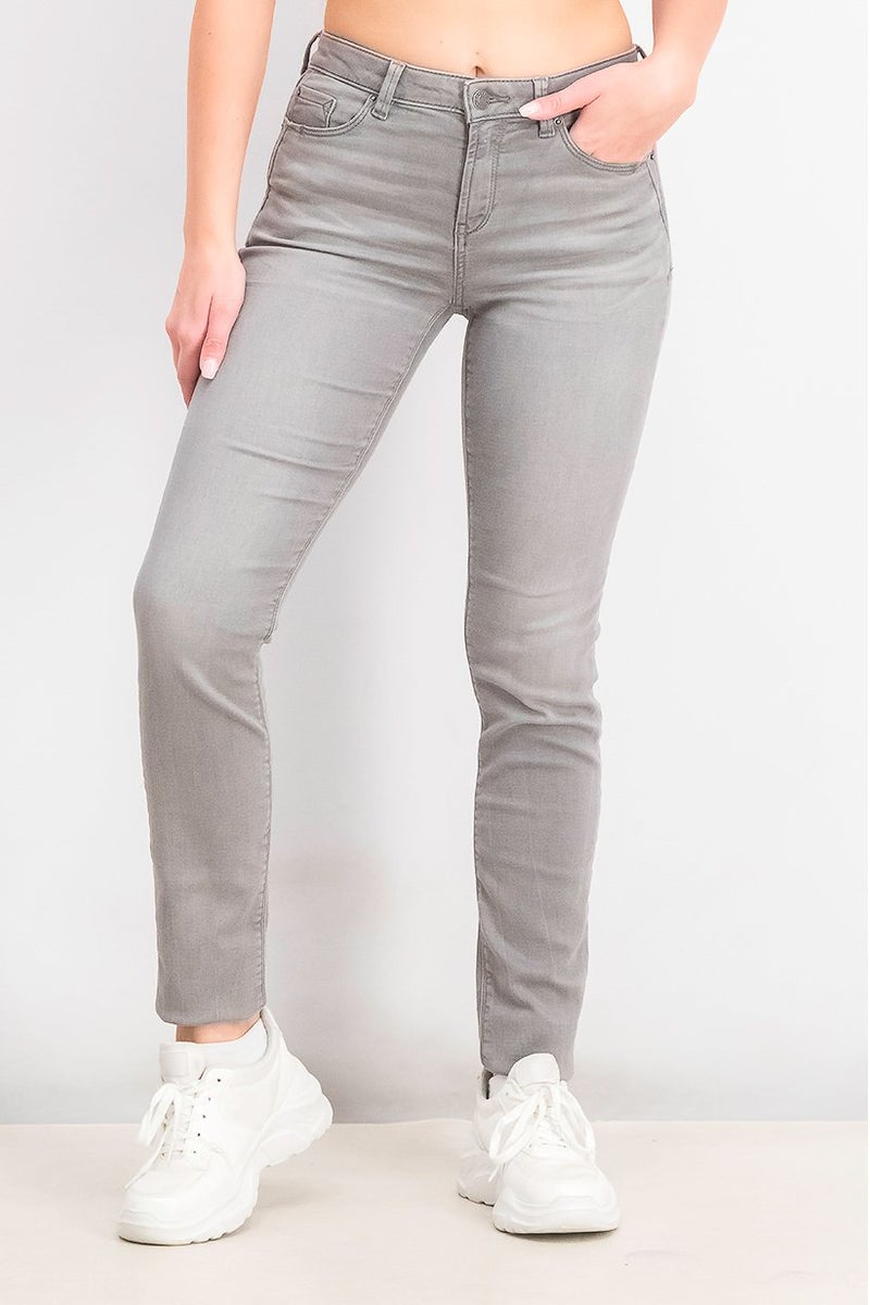 ESPRIT Women Slim Fit Soft Wash Denim Jeans, Grey - Image 1