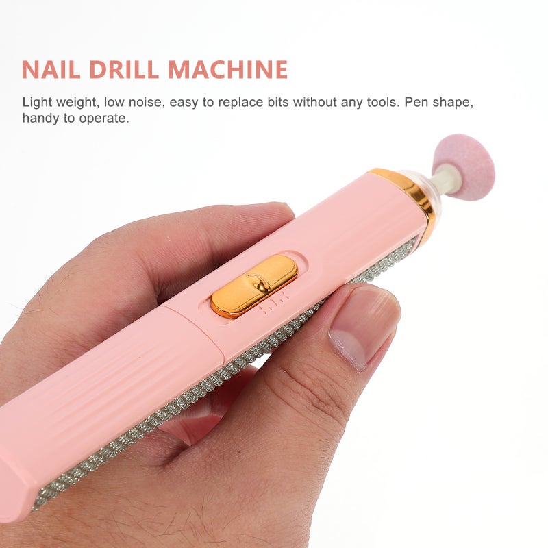 1 Set Nail Drill Kit Practical Nail Art Machine Kit Portable Nail - Image 3