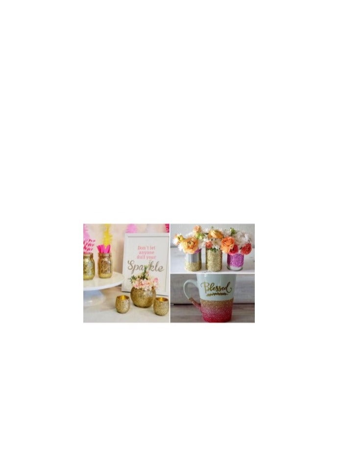 Sadaf Glitter Shakers Orange Colour 100G - Image 3