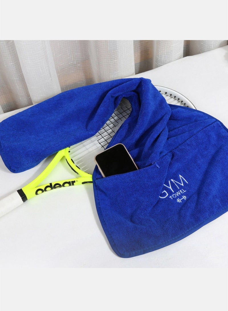 Generic Microfiber gym towel with zipper pocket  - Image 2