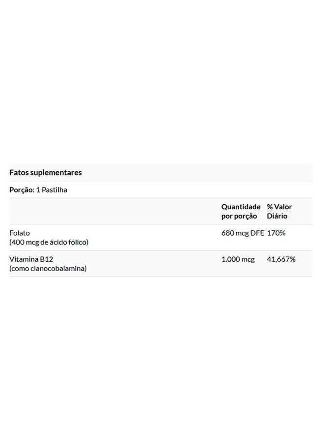 Swanson Vitamin B-12 with Folic Acid 60 Tabs - Image 2