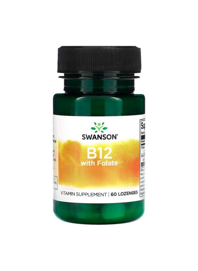 Swanson Vitamin B-12 with Folic Acid 60 Tabs - Image 1