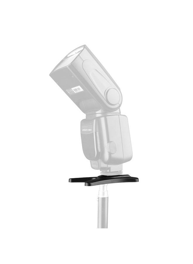 Camera Flash Stand Flash Speedlight Hot Shoe Mount Stand with 1/4" Metal Tripod Thread for Flash Speedlight Speedlite, Compatible with Canon Nikon Sigma Olympus Panasonic Pentax 4 Pack