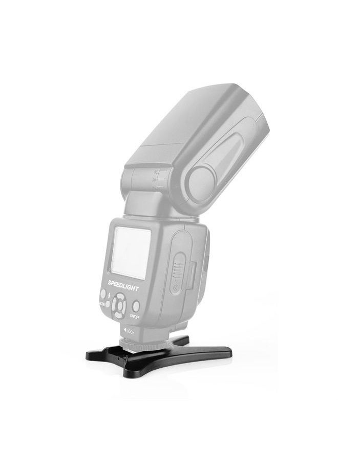 Camera Flash Stand Flash Speedlight Hot Shoe Mount Stand with 1/4" Metal Tripod Thread for Flash Speedlight Speedlite, Compatible with Canon Nikon Sigma Olympus Panasonic Pentax 4 Pack