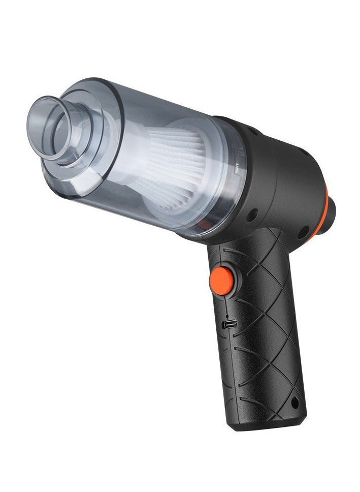 هالامين مكنسة كهربائية لاسلكية محمولة باليد، عالية الطاقة 120 واط / 3200 باسكال، مزودة بثلاثة ملحقات قابلة للغسل والإزالة، مكنسة كهربائية لاسلكية صغيرة للسيارة، مكنسة كهربائية لاسلكية محمولة باليد قابلة لإعادة الشحن، مناسبة لتنظيف شعر الحيوانات الأليفة والأرائك والسيارات والمكاتب - Image 4