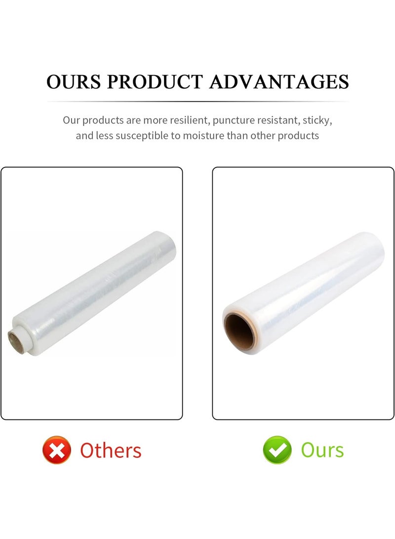 Generic Stretch wrap roll1 Roll of 50cm x 300m Clear Wrap Flexible Film Stretchable Plastic Wrap for Pallet and Furniture Protection Moving and Packaging Transparent - Image 5