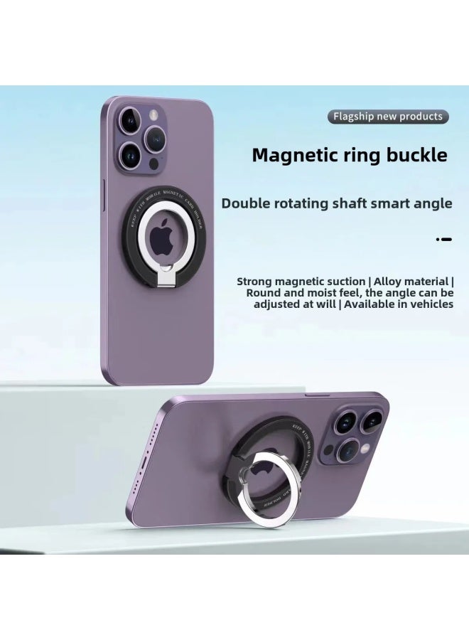 R4 MagSafe Metal Desktop Stand Universal Magnetic Phone Holder No Glue Needed Mobile Device Stand For Office And Home-Color:Sky Cyan  - Image 2