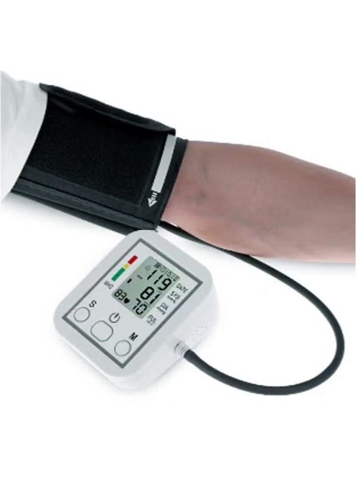 TIGER - Digital Blood Pressure (BP) Monitor – LCD Display, Voice Function, Accurate & Easy-to-Use, Portable with 3-Month Warranty – Sphygmomanometer for Home Use - Image 1